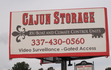 Canjun Storage sign